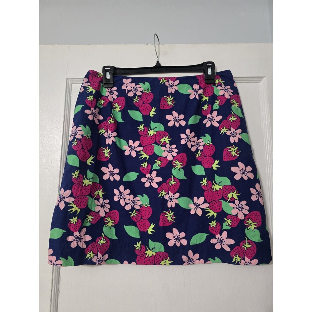 Lilly Pulitzer Women's Vintage Strawberry Print Skirt, Size 10